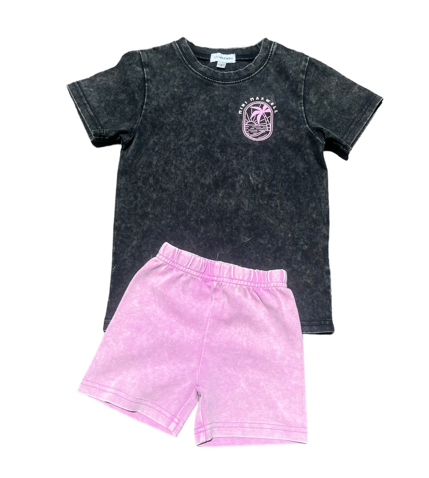 Stonewashed Pink Palm Set