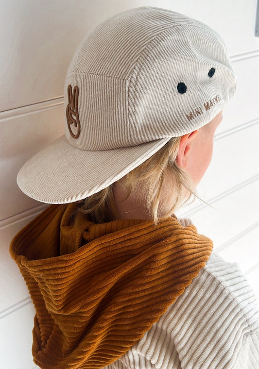 Corduroy Snapback - Beige
