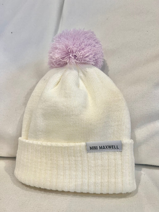Baby Lavender Snow Flake Beanie