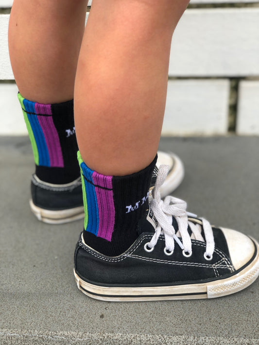 Black Striped Socks