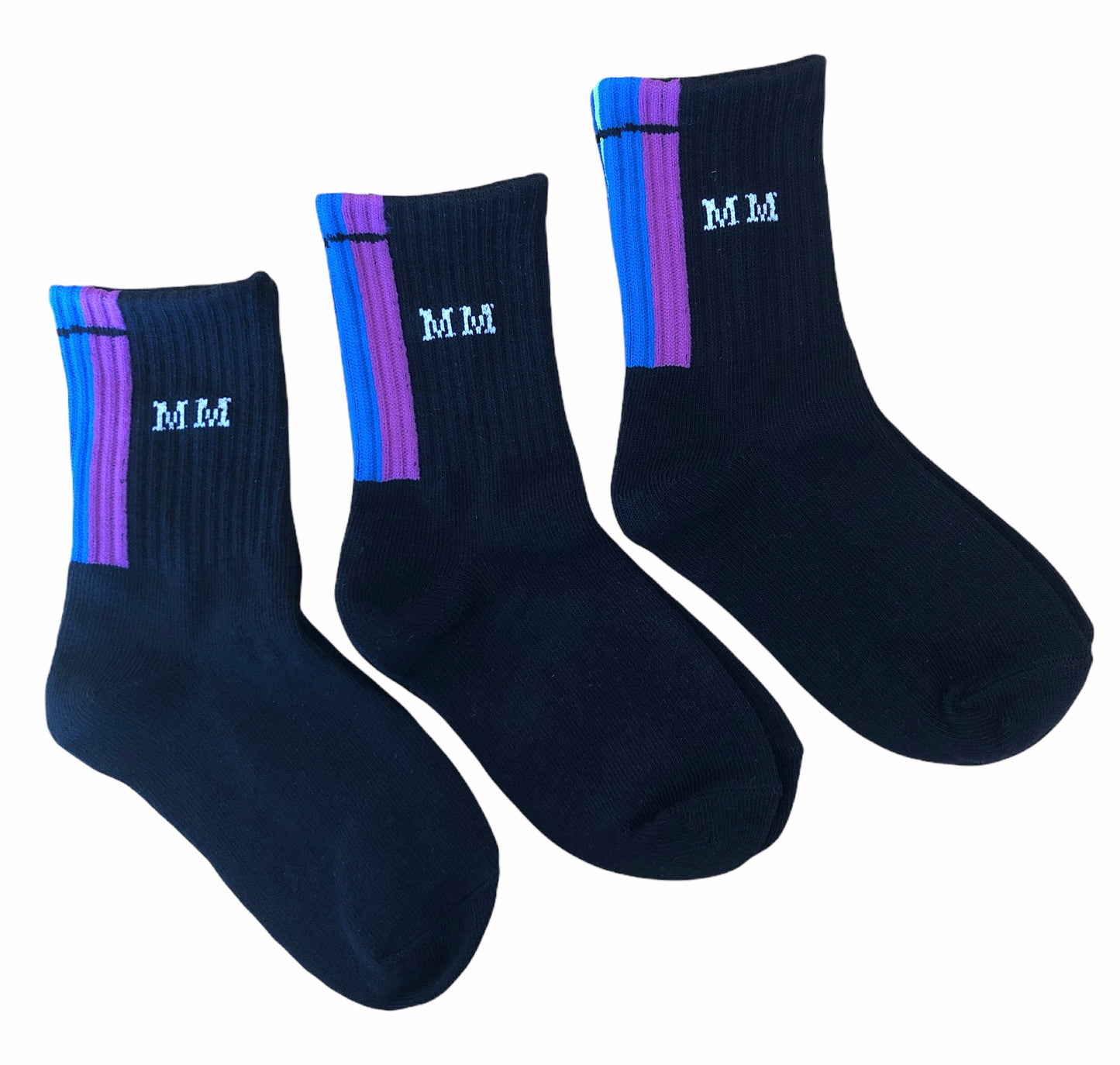 Black Striped Socks