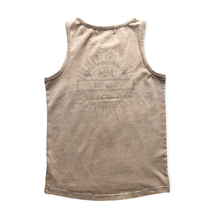 Mocha Stonewashed Singlet