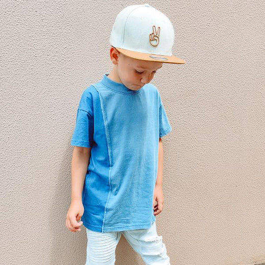 Vintage washed 2 tone T-shirt