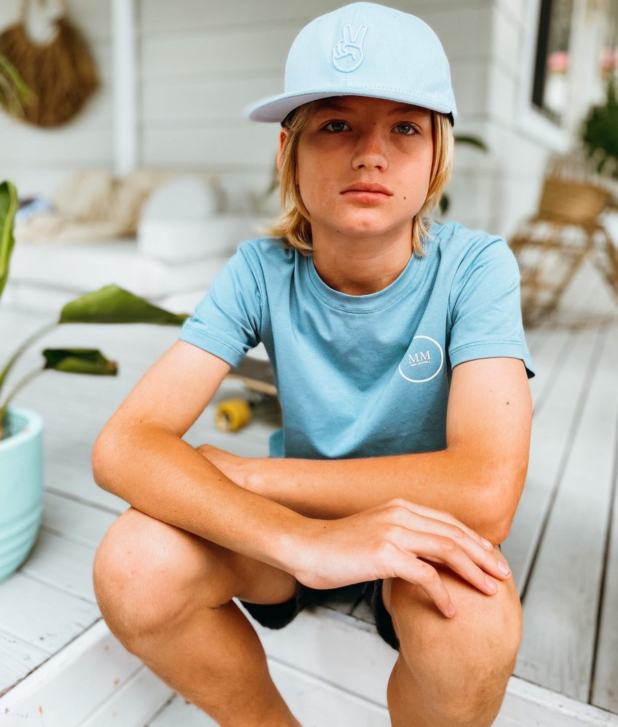 Steel Blue Logo Tee