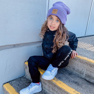 MM Knit Beanie Purple