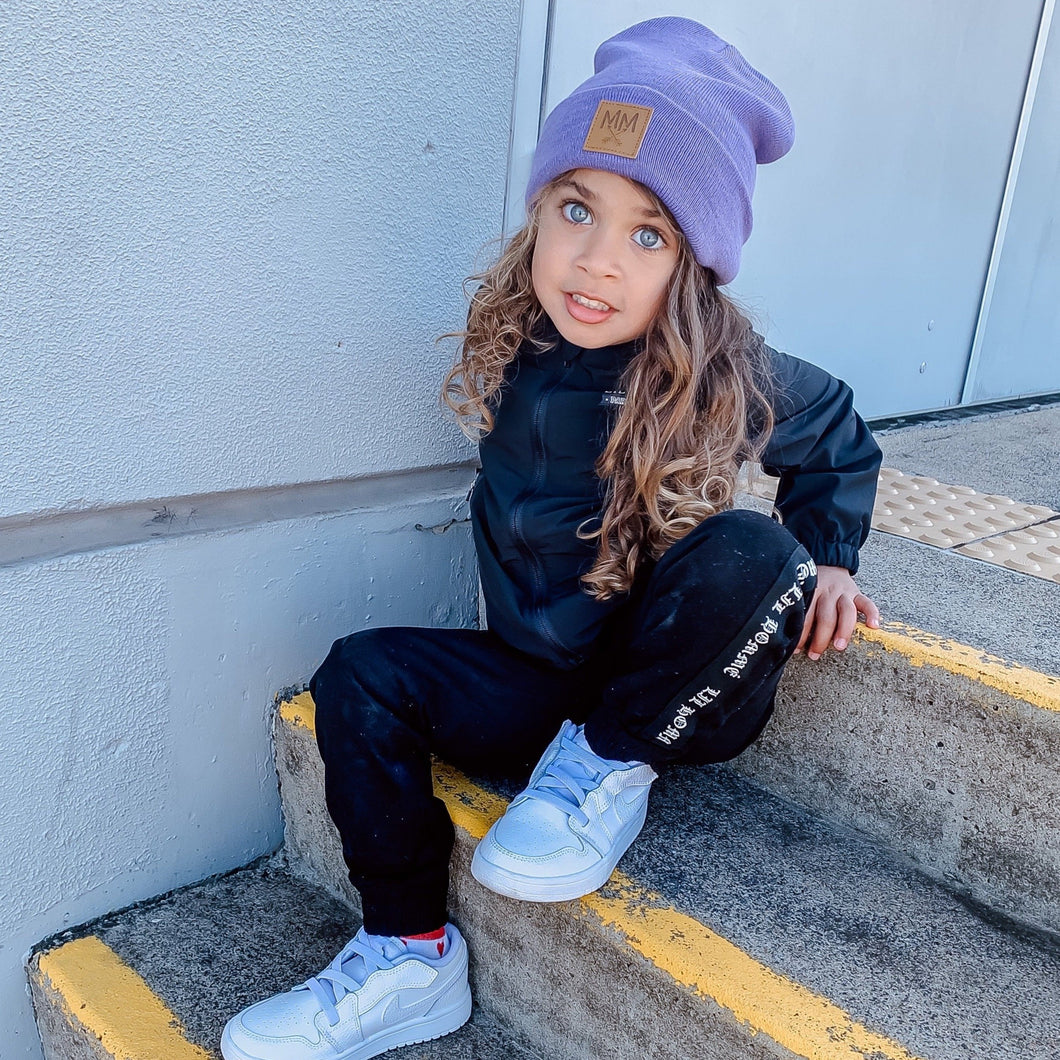 MM Knit Beanie Purple