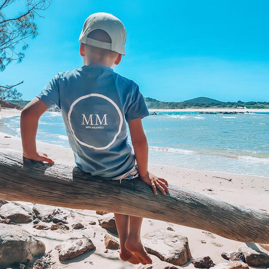 Steel Blue Logo Tee